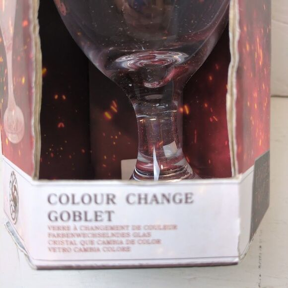 NIB Game of Thrones House of The Dragon Color Change Goblet Glass - Picture 2 of 7